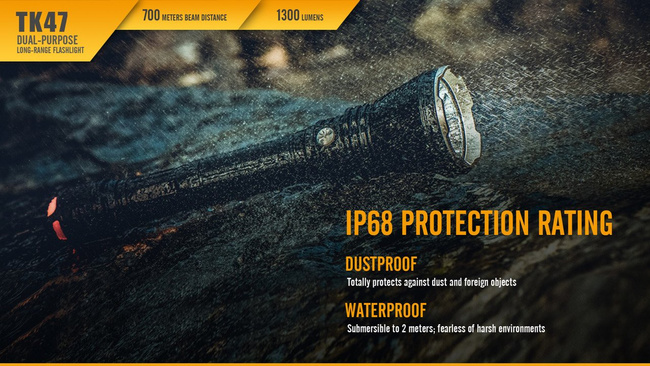 Lanterna Fenix ​​TK47, impermeabila