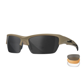 Ochelari tactici de protectie - WX VALOR 2.5 - Grey/Clear/Light Rust - Matte Tan Frame