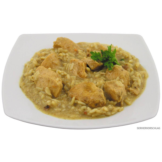 PUI CURRY CU OREZ ÎN CONSERVĂ - 400 G - VALABILITATE 10 ANI - MFH®
