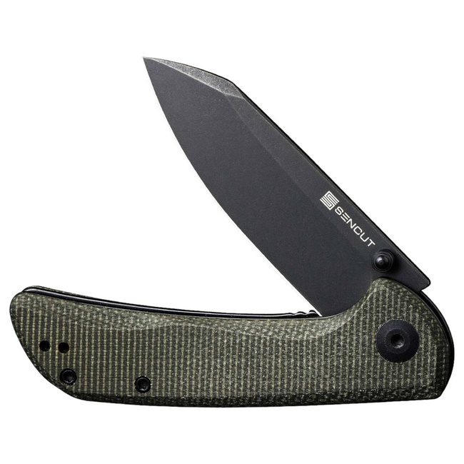POCKET KNIFE - "SENCUT Fritch Micarta Dark Green Black" - Böker