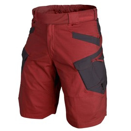 PANTALONI SCURTI TACTICI - UTS - POLIBUMBAC RIPSTOP - Helikon-Tex - CRIMSON/GRI CENUSIU
