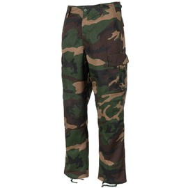 PANTALONI COMBAT AMERICANI, BDU - WOODLAND - MFH
