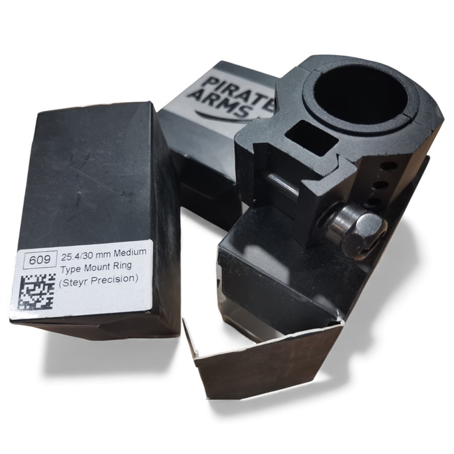 Inel de montare din aluminiu - 25,4 mm / 30 mm - Negru - Pirate Arms (Steyr Precision)