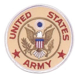 PATCH U.S. ARMY 80 MM DIAMETER