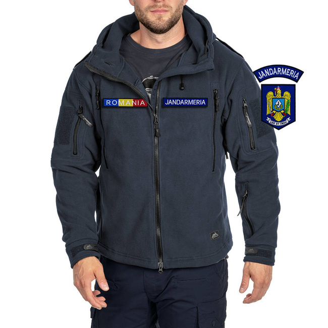 JACHETA POLAR IARNA - "PATRIOT" - HELIKON TEX® - BLEUMARIN - CU EMBLEME - JANDARMERIA