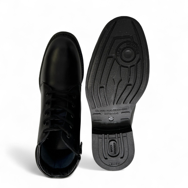 Ghete cu siret destinate cadrelor, studentilor si elevilor - LENOX - Negre