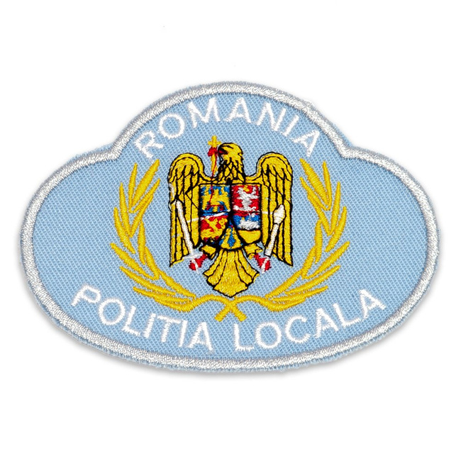 Emblema brodata coifura Politia Locala - model 1, cu aplicare termica