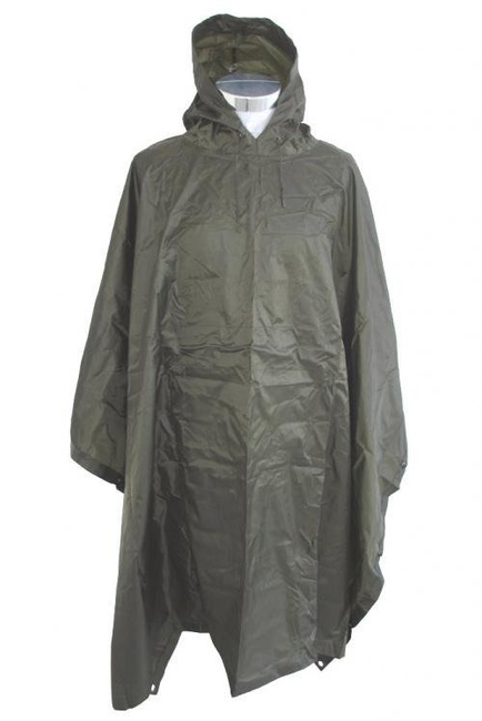 PONCHO US ARMY STYLE O.D. RIP-STOP
