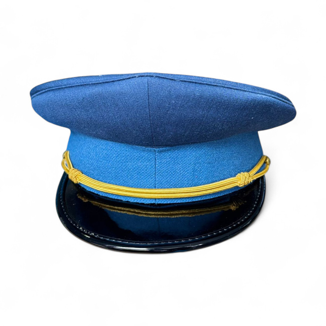 CASCHETA MILITARA RSR - SUBOFITERI VANATORI DE MUNTE - SURPLUS MILITAR ARMATA ROMANA - ALBASTRA - IN STARE BUNA