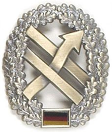 INSIGNA GENUINE GERMAN ARMY METAL BERET BADGE ´PSV-TRUPPE´
