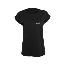 WOMEN'S T-SHIRT - FORVERT PRINT - BLACK - SANTA MARIA - BRANDIT