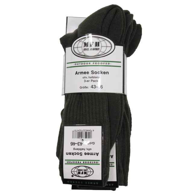 Ciorapi militari model BW 3 bucati, culoare verde