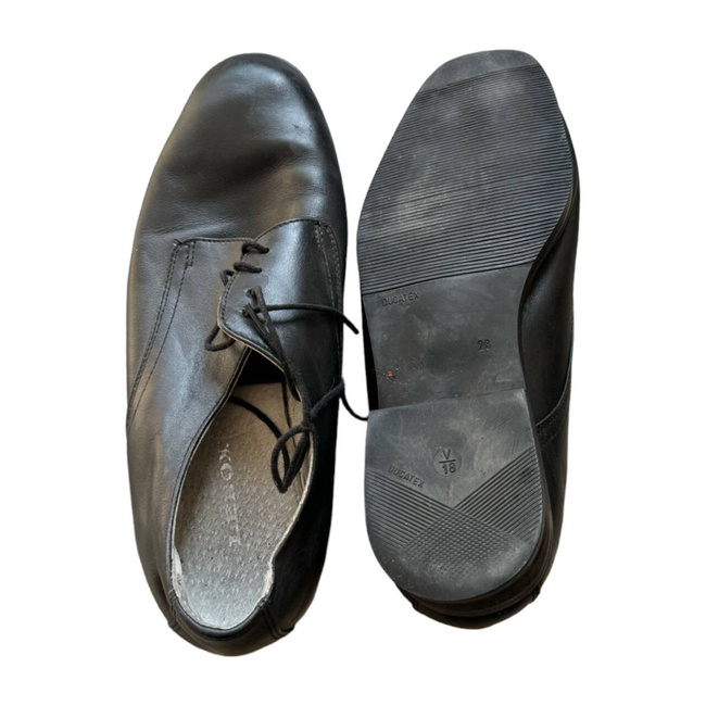 PANTOFI DIN PIELE NEAGRA - SURPLUS MILITAR ARMATA ROMANA - UZATI