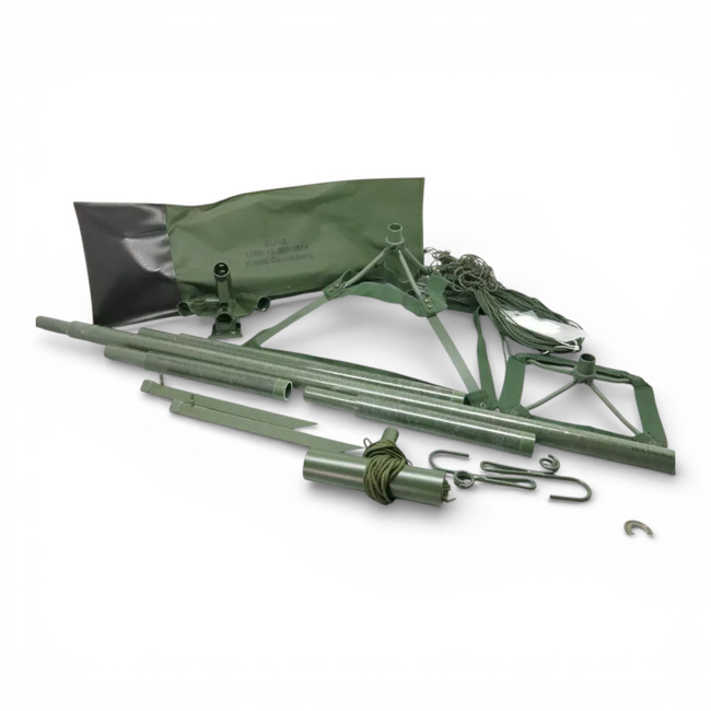 Echipament de sustinere pentru plasa de camuflaj - Surplus militar Armata Germana - Verde OD - In stare buna