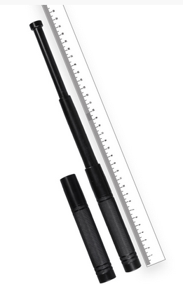 TELESCOPIC BATON WITH POUCH - BLACK - Mil-Tec - 13/32 CM