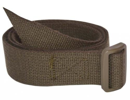 GERMAN ARMY PACK STRAP WITH PLASTIC BUCKLE - 60 CM - OD - USED