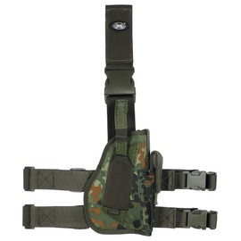 HOLSTER, TOC TACTIC PENTRU PICIORUL DREPT - MFH® - CAMUFLAJ BUNDESWEHR