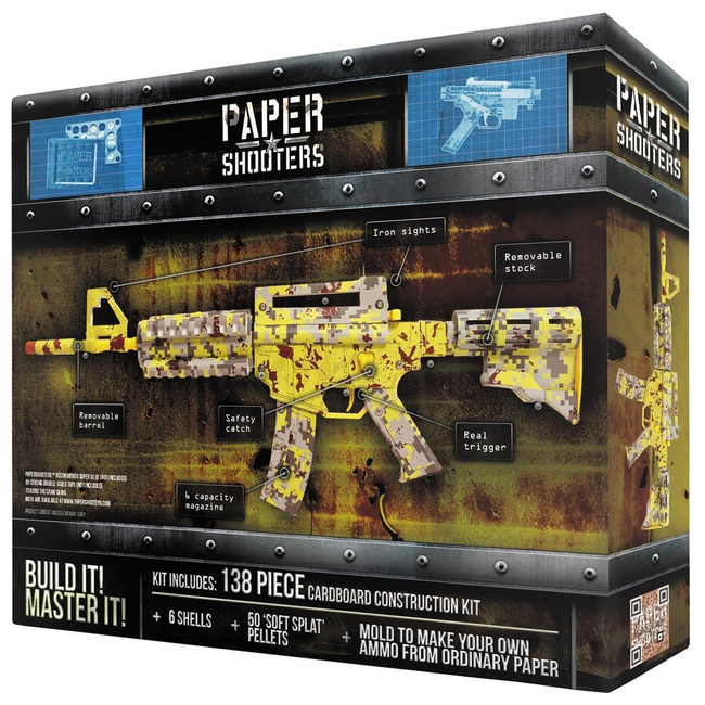 KIT ARMĂ CU MUNIȚIE DIN HÂRTIE - "ZOMBIE SLAYER" - Paper Shooters®