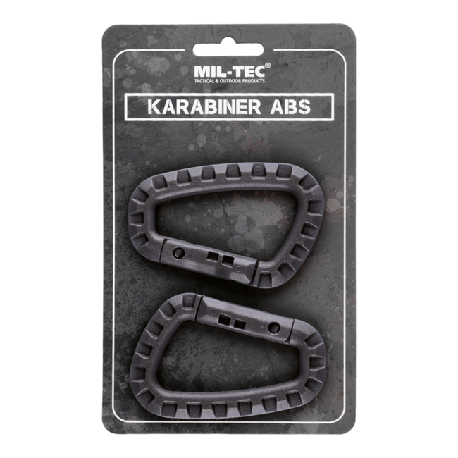 SET CARABINE DIN PLASTIC ABS - Mil-Tec - NEGRE
