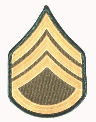EMBLEMA U.S. ARMY - STAFF SERGEANT PATCH 100 x 75 mm