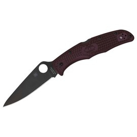 CUTIT DE BUZUNAR "Endura 4 Lightweight Micro-Melt PD#1 Black Blade Sprint Run" - SPYDERCO