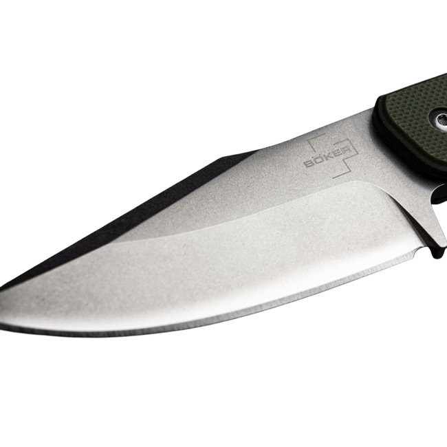 Cutit cu lama fixa Piranha - Boker Plus - Verde