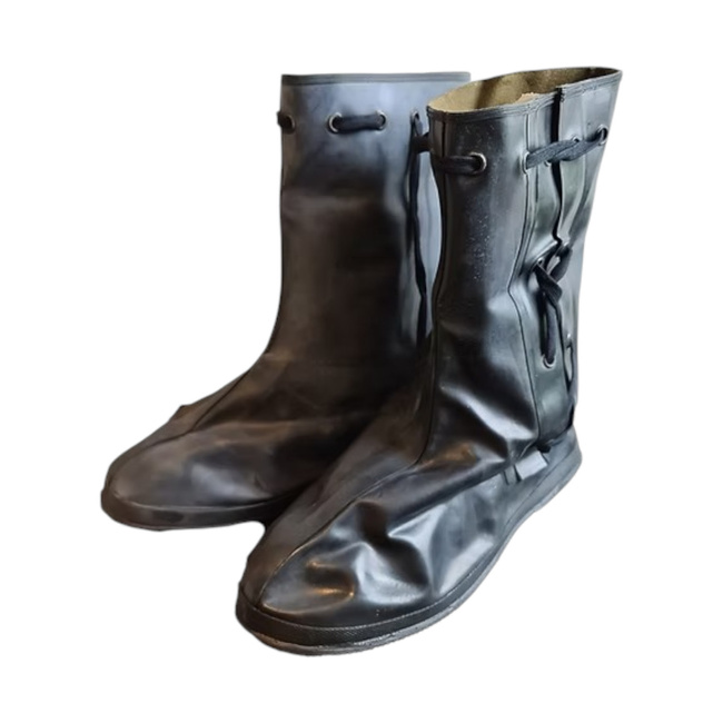 CIZME IMPERMEABILE DIN CAUCIUC PESTE INCALTAMINTE - PROTECTIE CHIMICA - SURPLUS MILITAR ARMATA BELGIANA - CA NOI