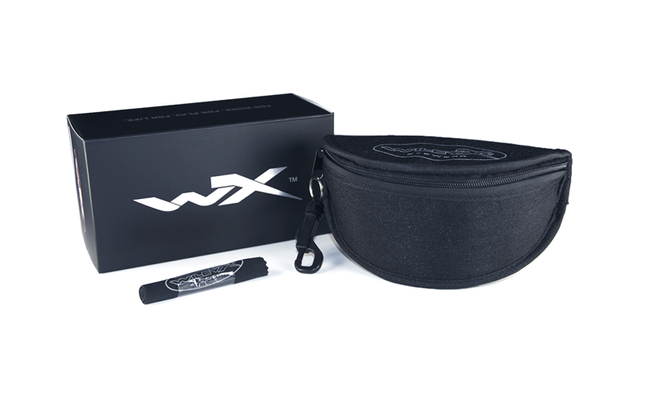 Glasses - Wileyx - ROMER 3 Clear Lens Matte Black Frame