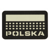 PATCH POLSKA (cu steag) - 50 x 80 mm - LASER CUT - NEGRU/GID - M-TAC