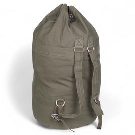 Geanta tip duffel cu bara in V - Surplus Militar Armata Germana BW - Verde Olive - Uzata / Reconditionata - Calitate Secundara