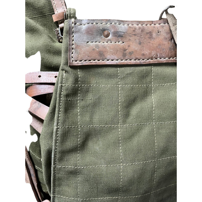 Military Olive Romanian Retro Rucksack - RSR Romanian army - OD Green - In good condition