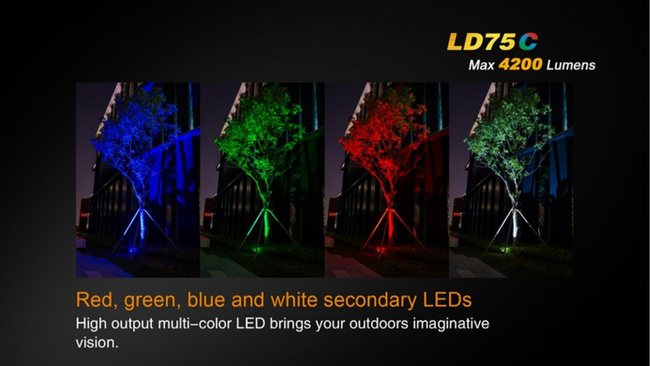 Flashlight Fenix LD75C, water resistant