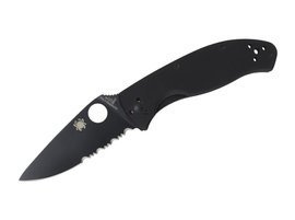 CUTIT DE BUZUNAR "TENACIOUS" - FULL-NEGRU - SPYDERCO