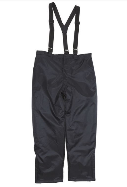 Dark Blue THERMAL PANTS WITH SUSPENDERS