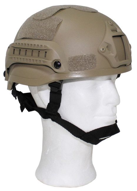 Casca US, "MICH 2002", Coyote Tan, Plastic ABS rezistent la impact