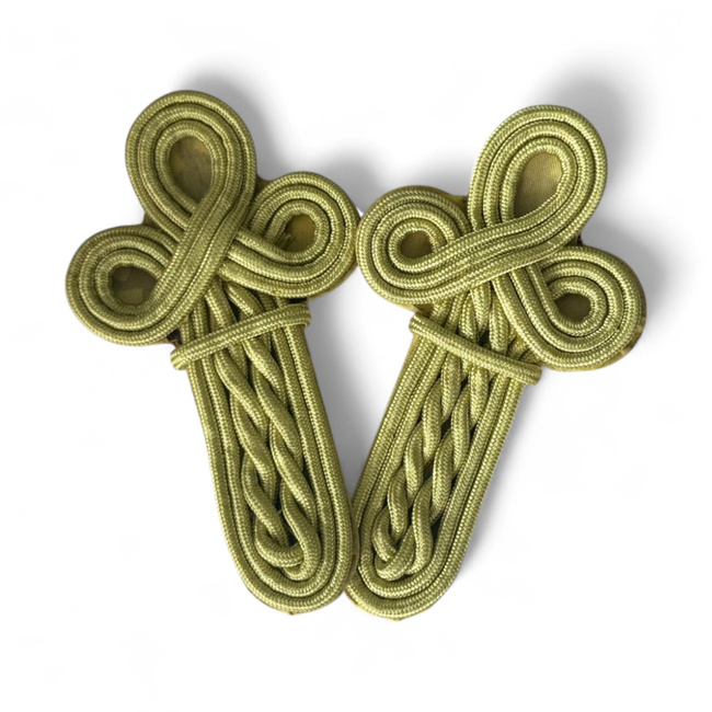 Ceremonial military ranks with braiding (set of 2) - RSR period - Military surplus from the Romanian Army