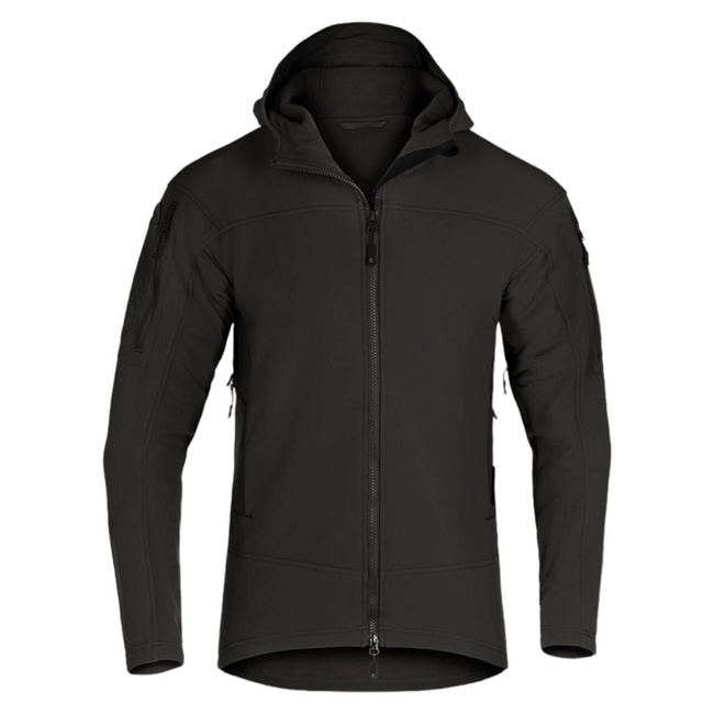 AUDAX SOFTSHELL HOODIE - BLACK - CLAWGEAR