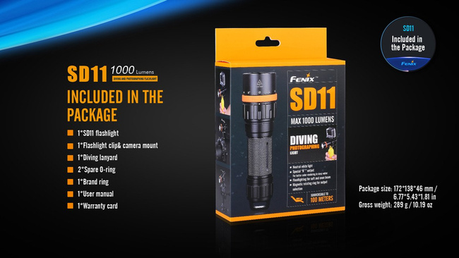 FLASHLIGHT - SD11 - FENIX®