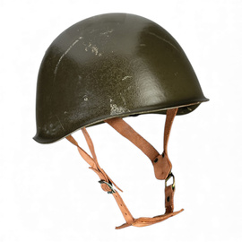 Casca militara M40 din otel cu captuseala din piele - Surplus Militar Armata Ungariei - Verde OD - Uzata