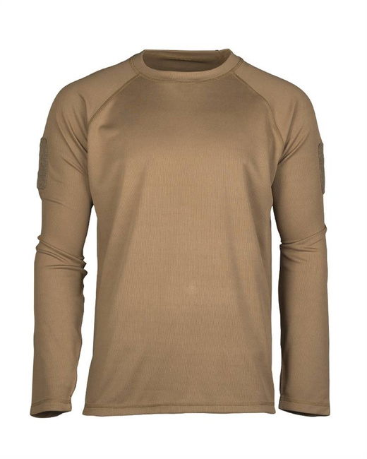 QUICK-DRYING LONG-SLEEVED TACTICAL SHIRT - Mil-Tec - DARK COYOTE