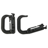 Carabiner, plastic, "Molle", OD green, two pack