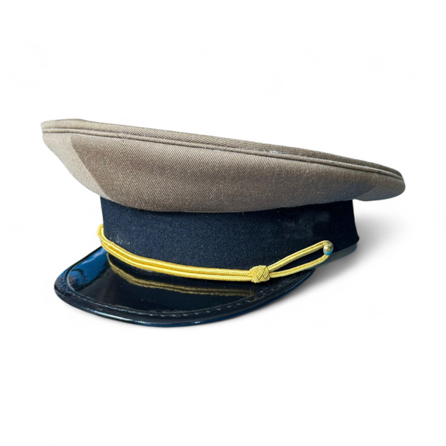 CASCHETA MILITARA RSR - SUBOFITERI VANATORI DE MUNTE - SURPLUS MILITAR ARMATA ROMANA - KAKI - IN STARE BUNA