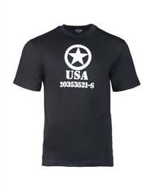 Tricou "Allied Star", Negru