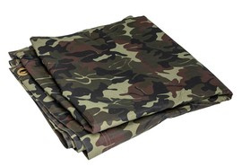 FOAIE DE CORT IMPERMEABILA, ADAPOST, PONCHO - 180 x 180 CM - CAMUFLAJ MOZAIC TIP FRUNZA - SURPLUS MILITAR ARMATA ROMANA - CA NOUA