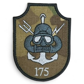 Emblema pentru Divizionul 175 Nave Scafandri de Lupta - combat (camuflaj) forte terestre