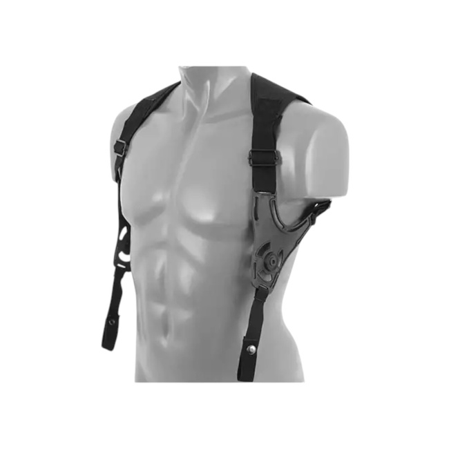 TACTICAL SHOULDER HARNESS - AIRSOFT - BLACK - AMOMAX