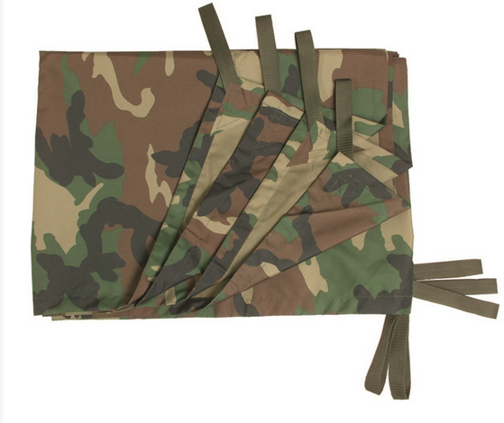 POLYESTER TARPAULIN WITH HANGING LOOPS - 300 x 220 CM - Mil-Tec - WOODLAND