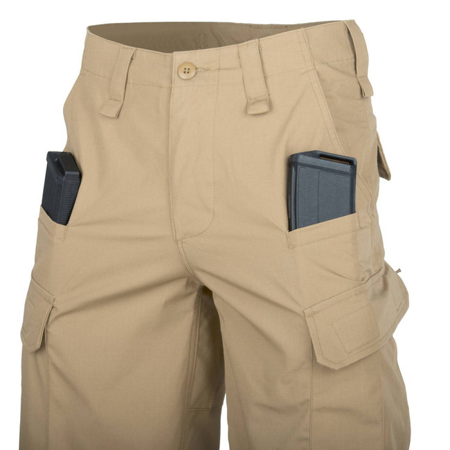CPU SHORTS - COTTON RIPSTOP - Helikon-Tex - KHAKI