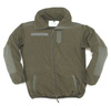 WINDBREAKER FLEECE JACKET WITH MEMBRANE - OLIVE GREEN