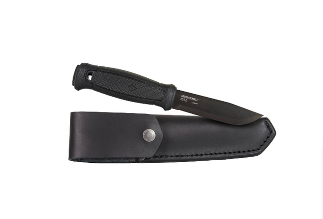 CUTIT MORAKNIV® GARBERG NEGRU C (TOC PIELE) - CARBON STEEL